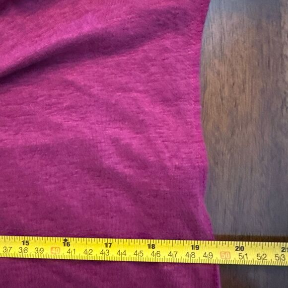 Eileen Fisher Women's $128 Organic Linen Jersey Shirred-Back Top sangria xxs - Picture 8 of 11